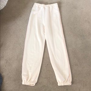 Missy Empire joggers / sweatpants (tan beige)